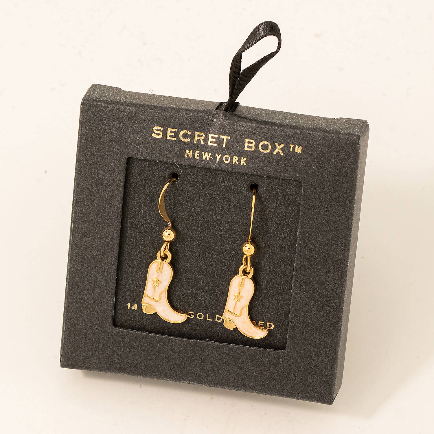 Gold Dipped Cowboy Boot Earrings – Secret Box Collection